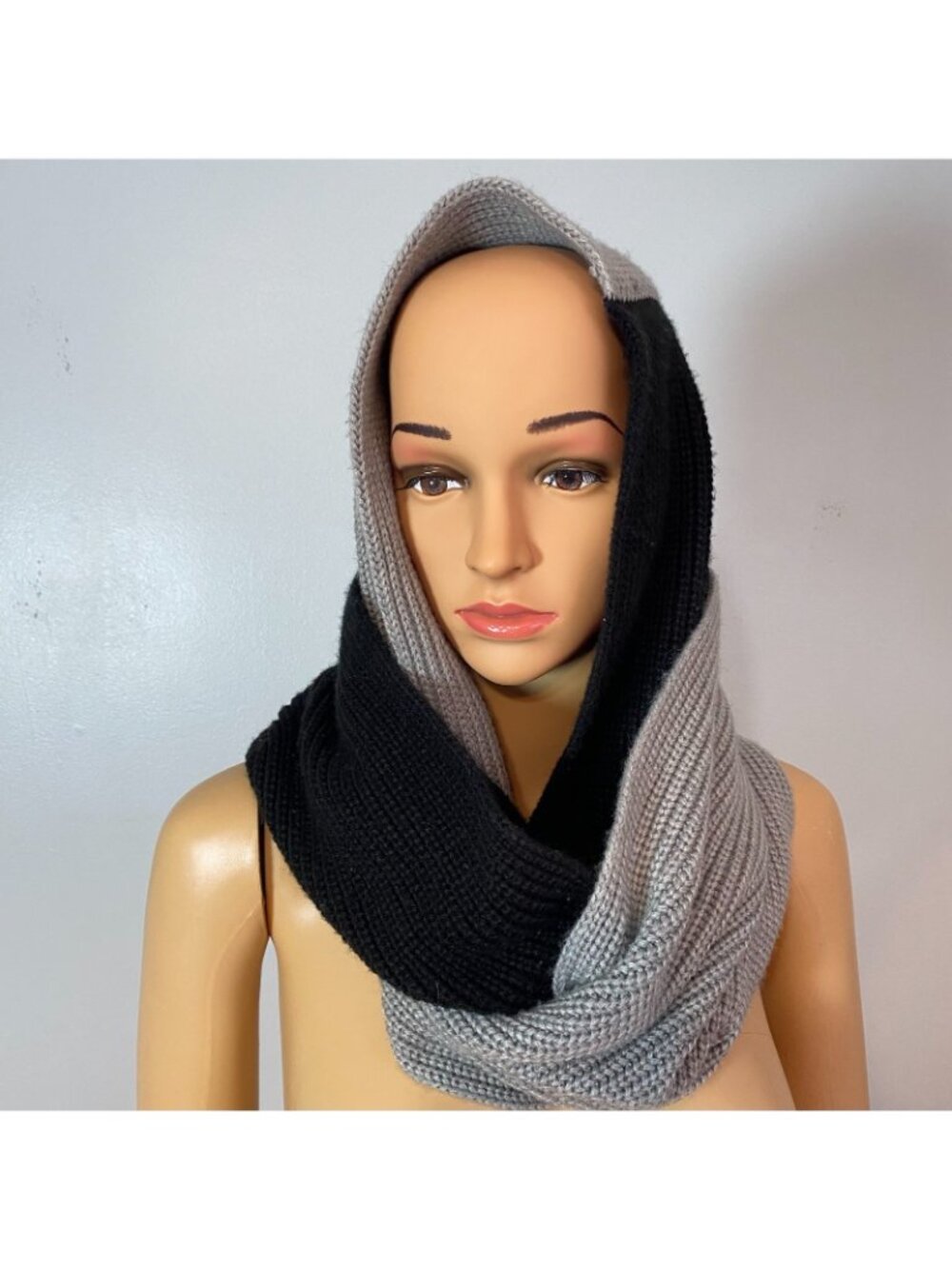 Kate Spade Neck Scarf BLACK/GREY Soft and Comfortable,Outdoor - Picture 3 of 6